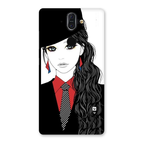 Girl Tie Back Case for Nokia 8 Sirocco