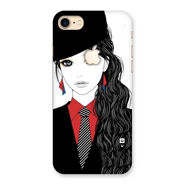 Girl Tie Back Case for iPhone 7 Apple Cut