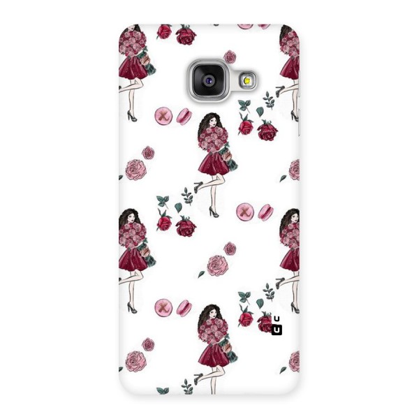 Girl With Flowers Back Case for Galaxy A3 2016