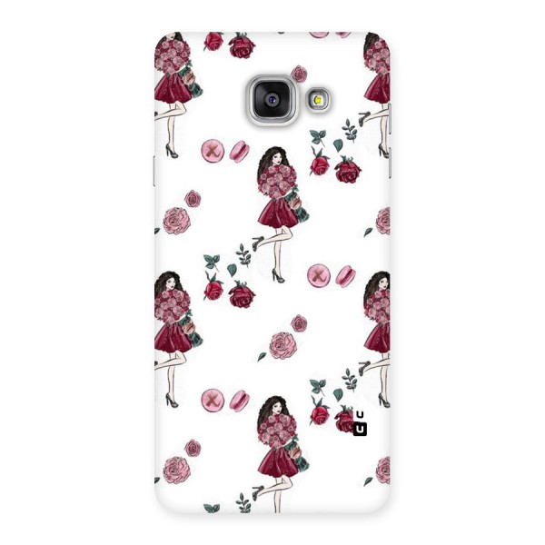 Girl With Flowers Back Case for Galaxy A7 2016