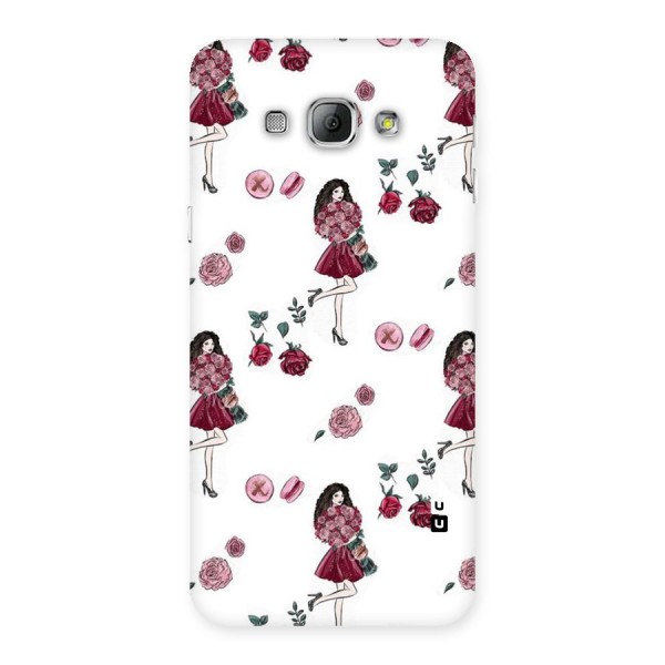 Girl With Flowers Back Case for Galaxy A8