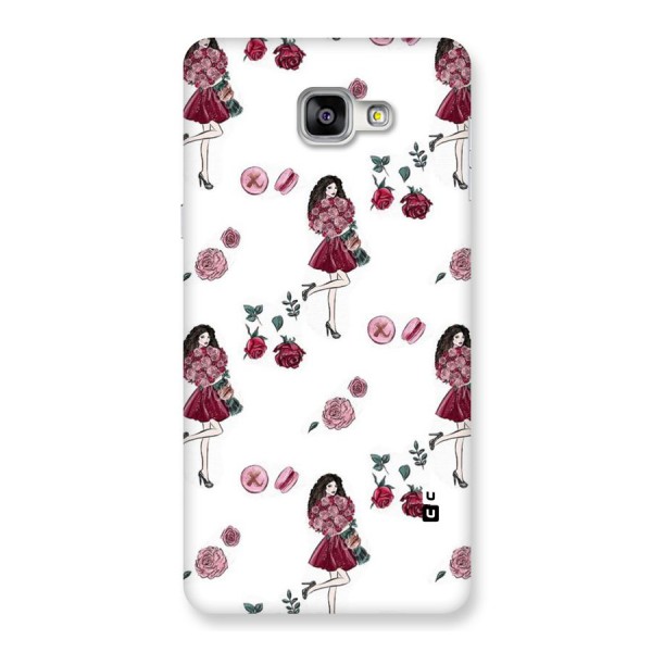 Girl With Flowers Back Case for Galaxy A9