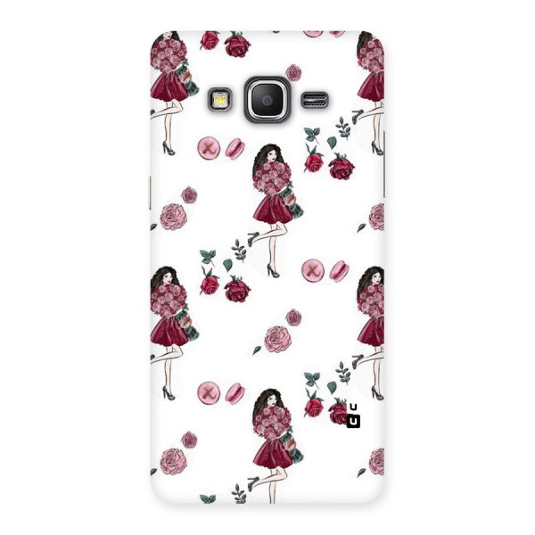 Girl With Flowers Back Case for Galaxy Grand Prime