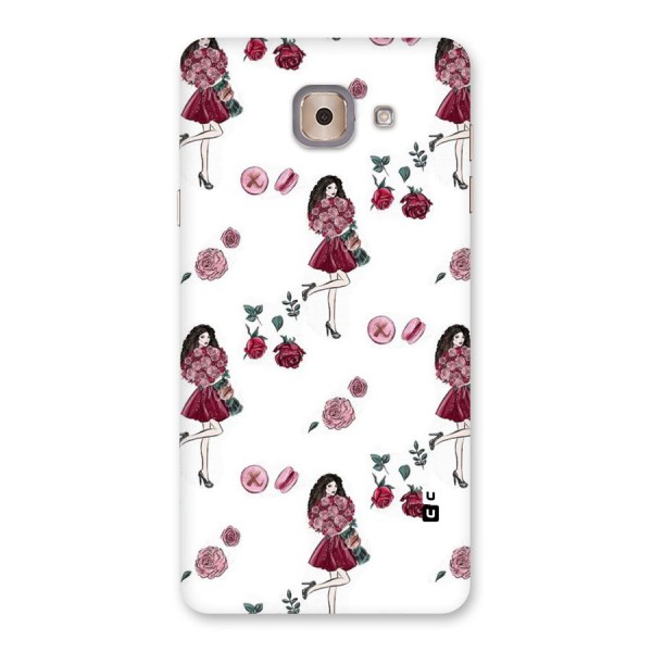 Girl With Flowers Back Case for Galaxy J7 Max