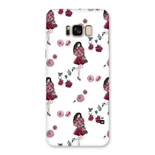 Girl With Flowers Back Case for Galaxy S8 Plus