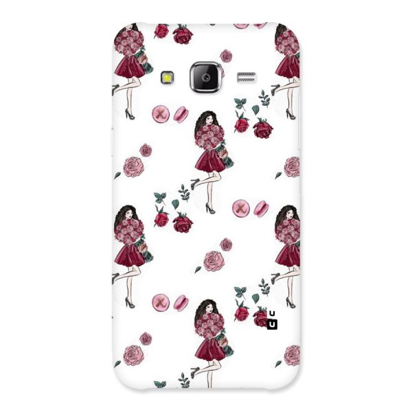 Girl With Flowers Back Case for Samsung Galaxy J5