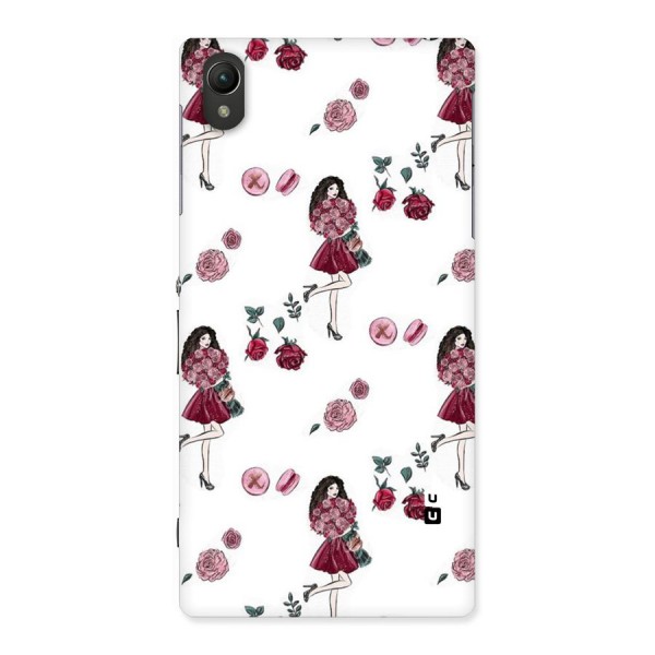 Girl With Flowers Back Case for Sony Xperia Z1