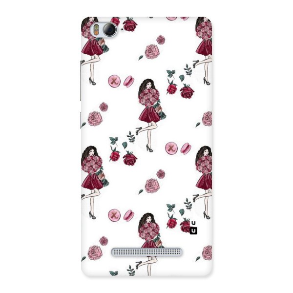 Girl With Flowers Back Case for Xiaomi Mi4i