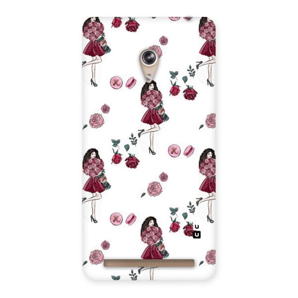 Girl With Flowers Back Case for Zenfone 6