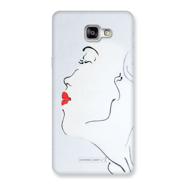 Girl in Red Lipstick Back Case for Galaxy A9