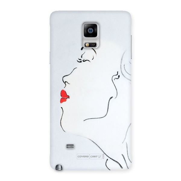 Girl in Red Lipstick Back Case for Galaxy Note 4