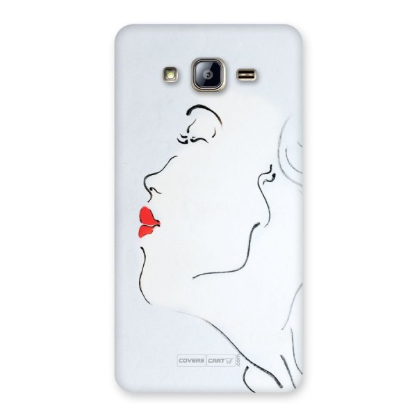 Girl in Red Lipstick Back Case for Galaxy On5