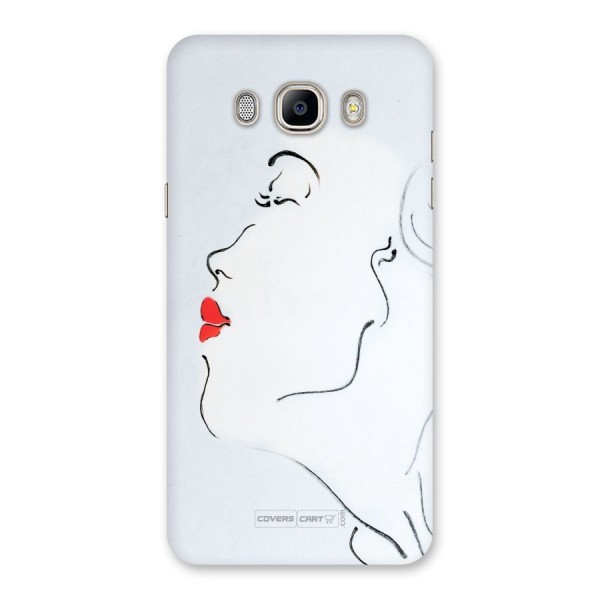 Girl in Red Lipstick Back Case for Galaxy On8