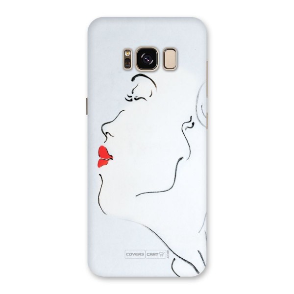 Girl in Red Lipstick Back Case for Galaxy S8