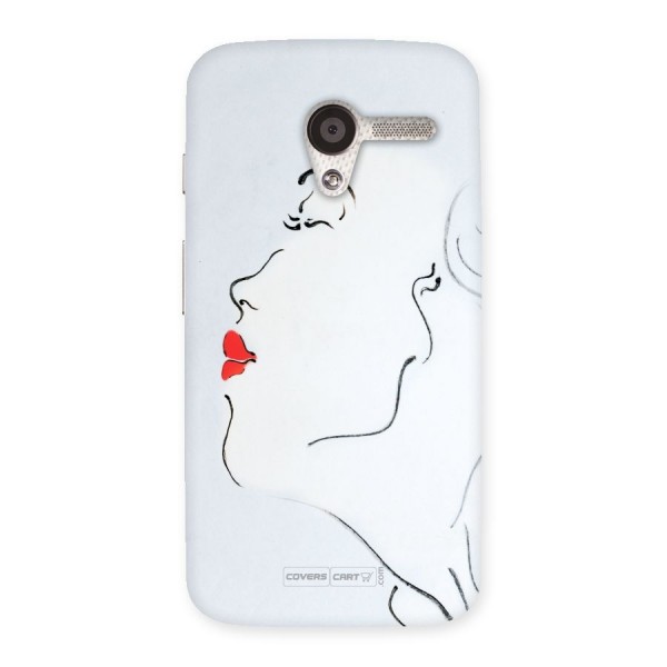 Girl in Red Lipstick Back Case for Moto X