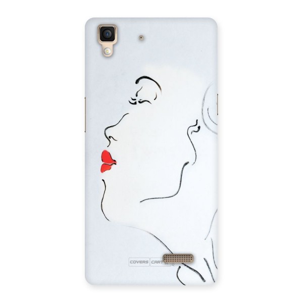 Girl in Red Lipstick Back Case for Oppo R7