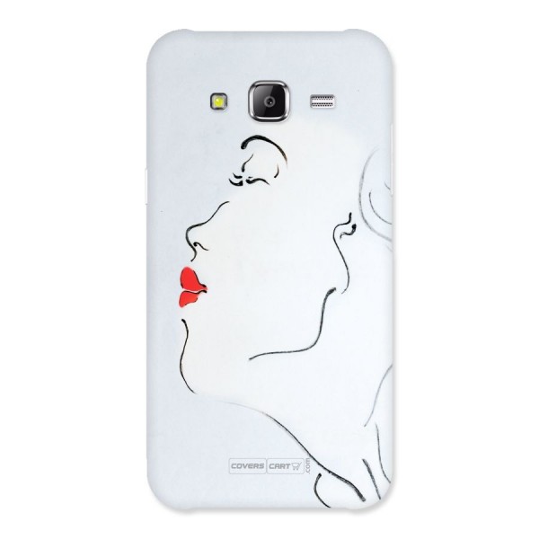 Girl in Red Lipstick Back Case for Samsung Galaxy J5