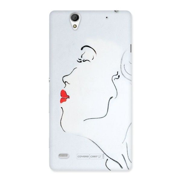 Girl in Red Lipstick Back Case for Sony Xperia C4