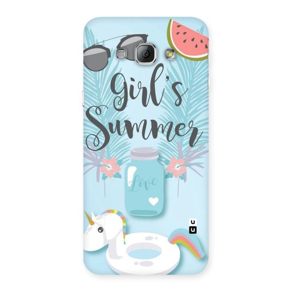 Girls Summer Back Case for Galaxy A8