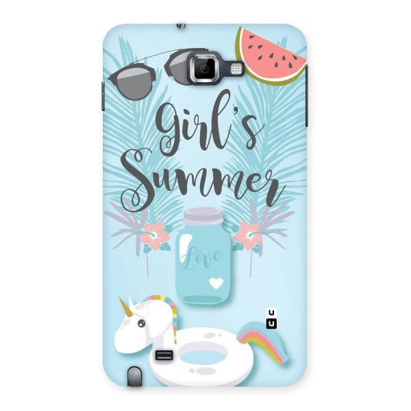 Girls Summer Back Case for Galaxy Note