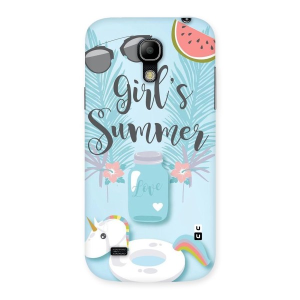 Girls Summer Back Case for Galaxy S4 Mini