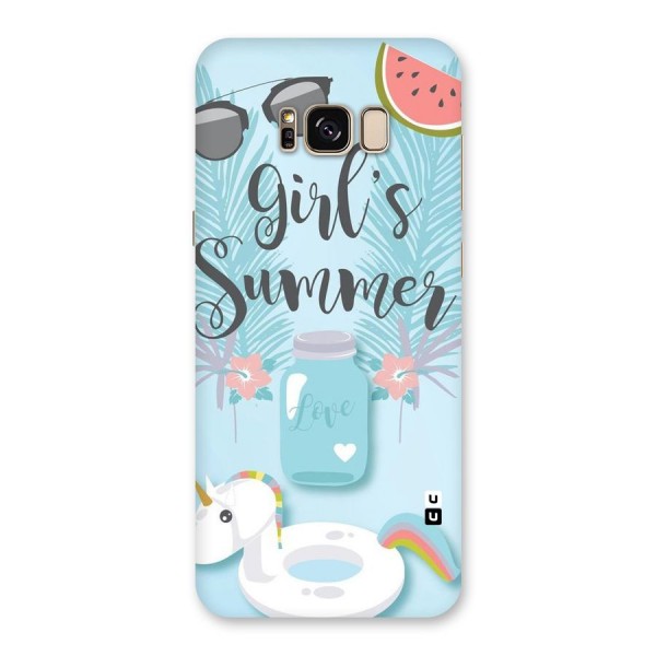 Girls Summer Back Case for Galaxy S8 Plus