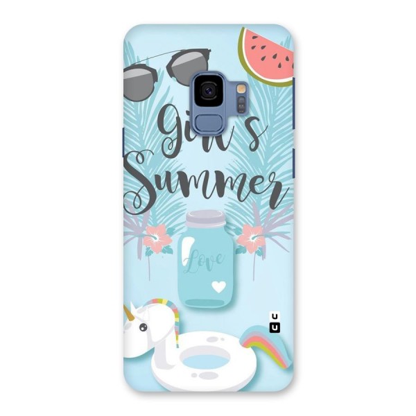 Girls Summer Back Case for Galaxy S9