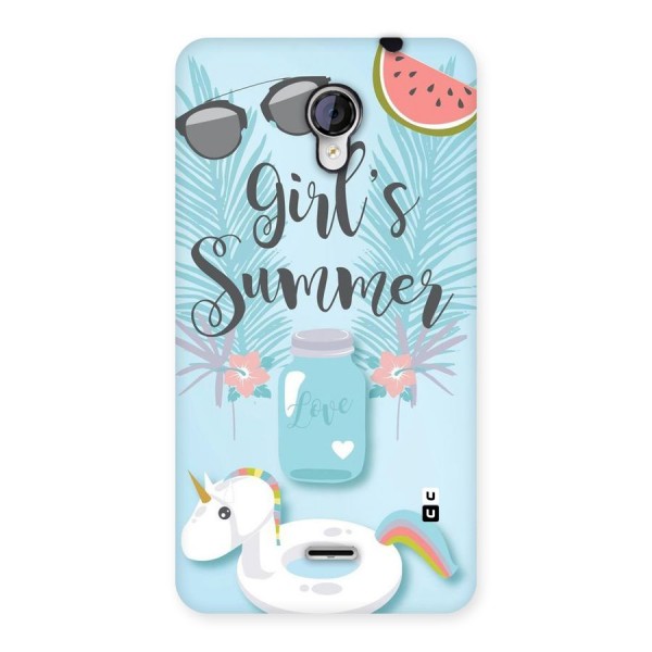 Girls Summer Back Case for Micromax Unite 2 A106