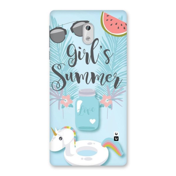 Girls Summer Back Case for Nokia 3