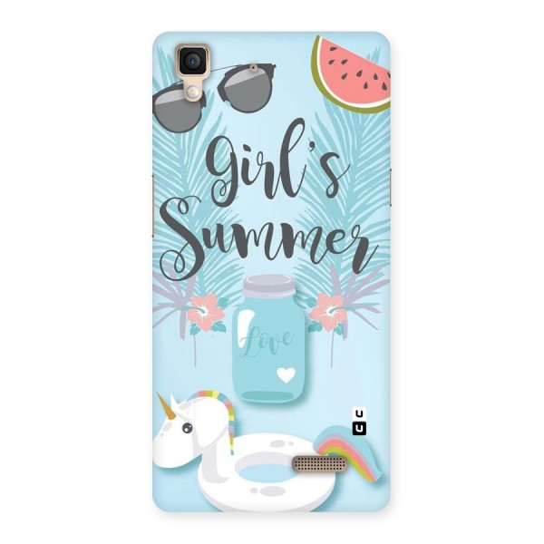 Girls Summer Back Case for Oppo R7