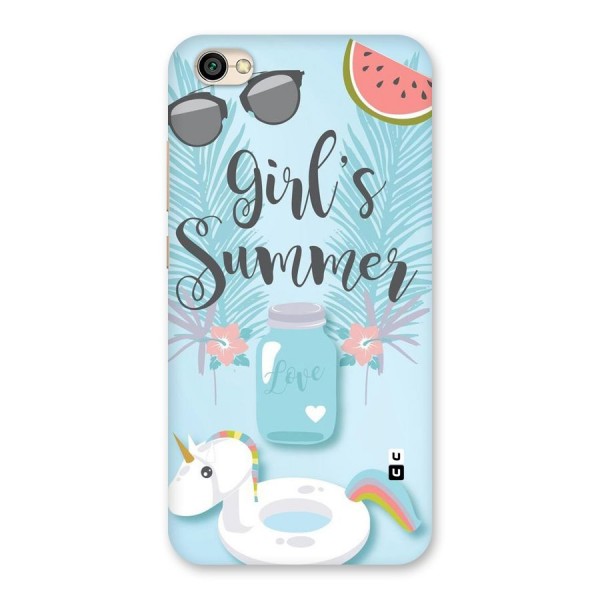 Girls Summer Back Case for Redmi Y1 Lite