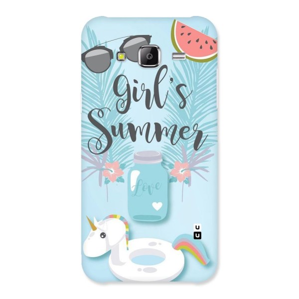 Girls Summer Back Case for Samsung Galaxy J5