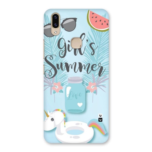 Girls Summer Back Case for Vivo V9