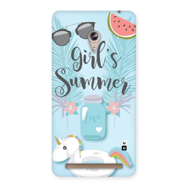 Girls Summer Back Case for Zenfone 6