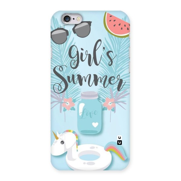 Girls Summer Back Case for iPhone 6 6S