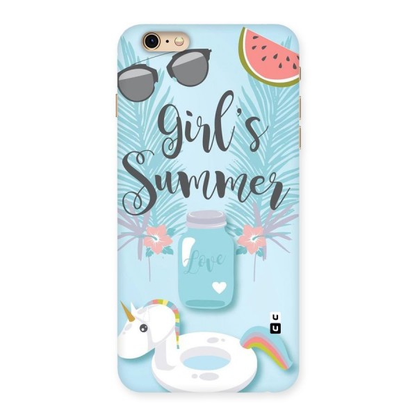 Girls Summer Back Case for iPhone 6 Plus 6S Plus