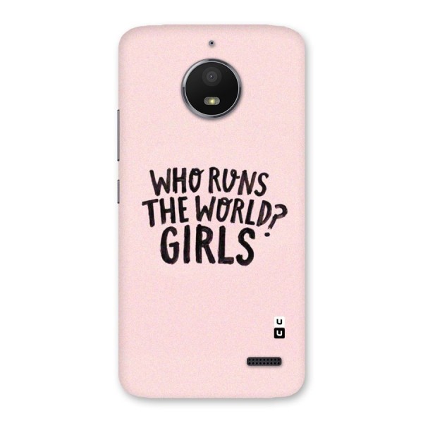 Girls World Back Case for Moto E4