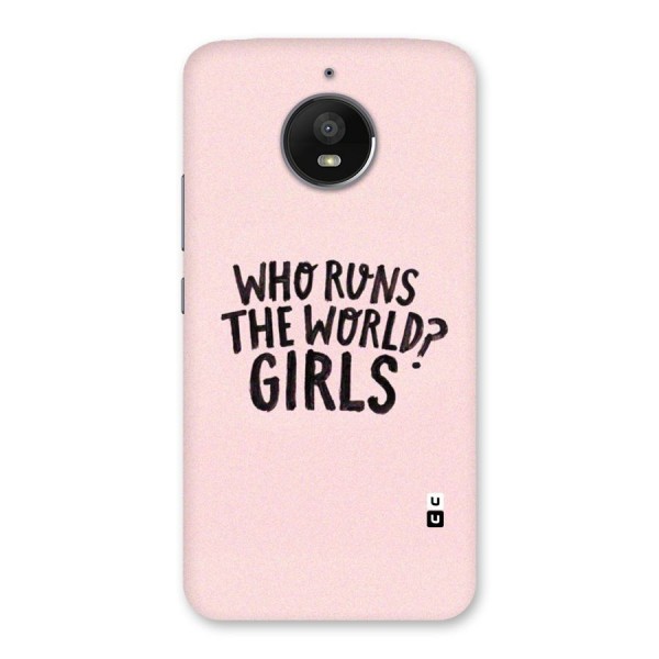 Girls World Back Case for Moto E4 Plus