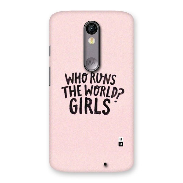 Girls World Back Case for Moto X Force