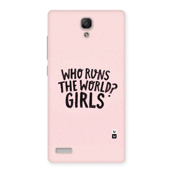 Girls World Back Case for Redmi Note