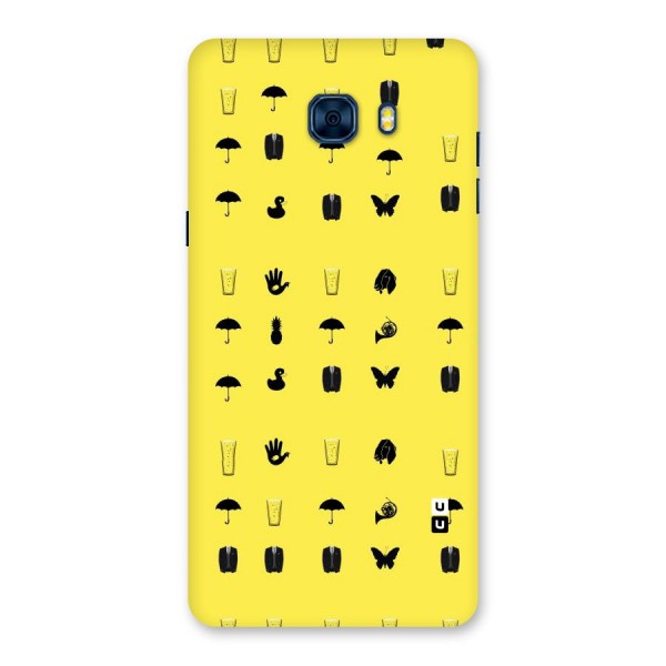 Glass Pattern Back Case for Galaxy C7 Pro