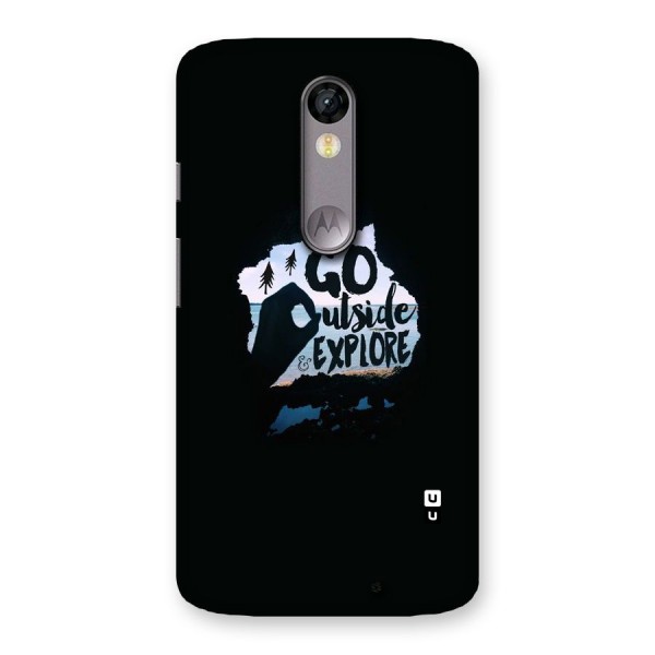 Go Outside Back Case for Moto X Force