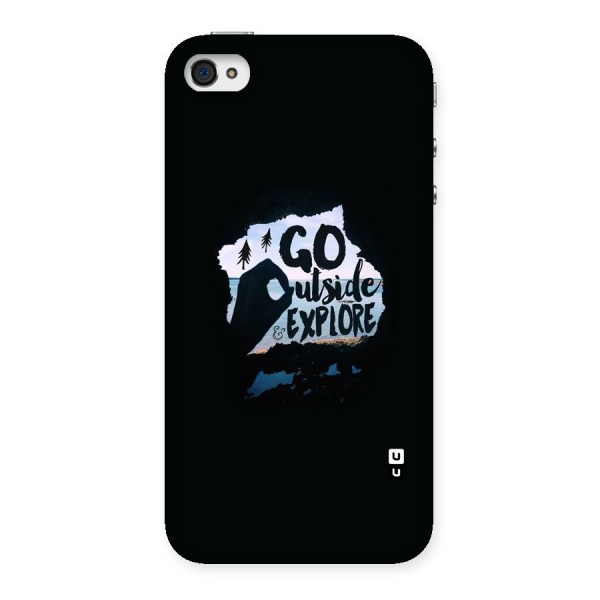 Go Outside Back Case for iPhone 4 4s