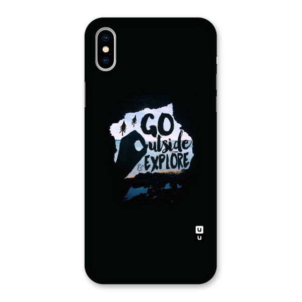 Go Outside Back Case for iPhone X