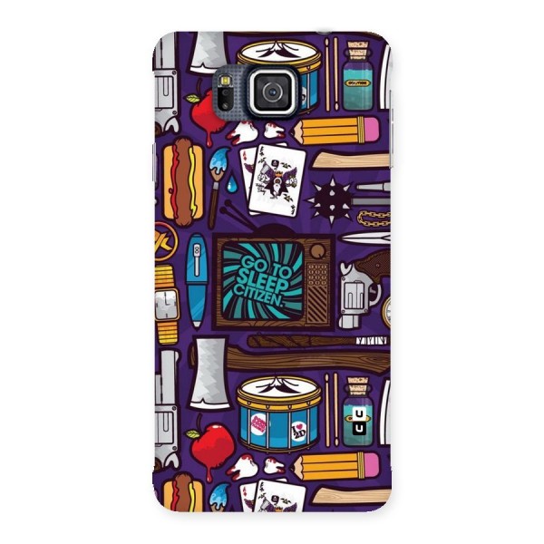 Go To Sleep Back Case for Galaxy Alpha