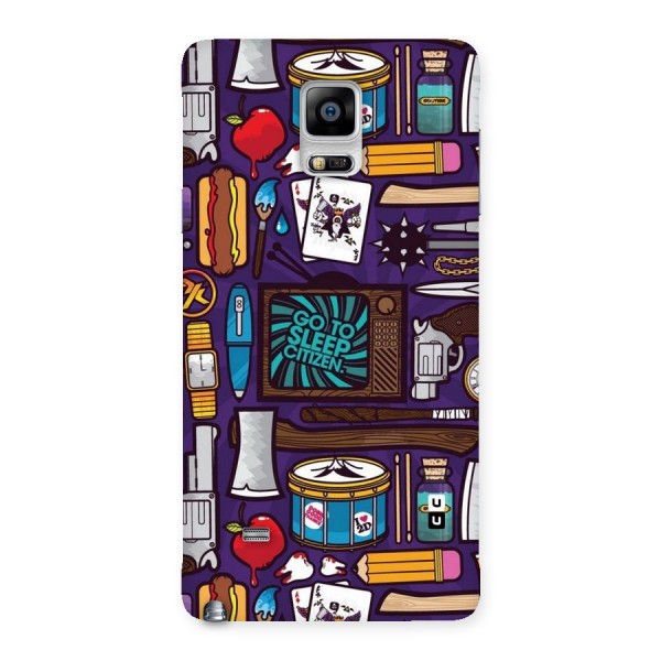 Go To Sleep Back Case for Galaxy Note 4