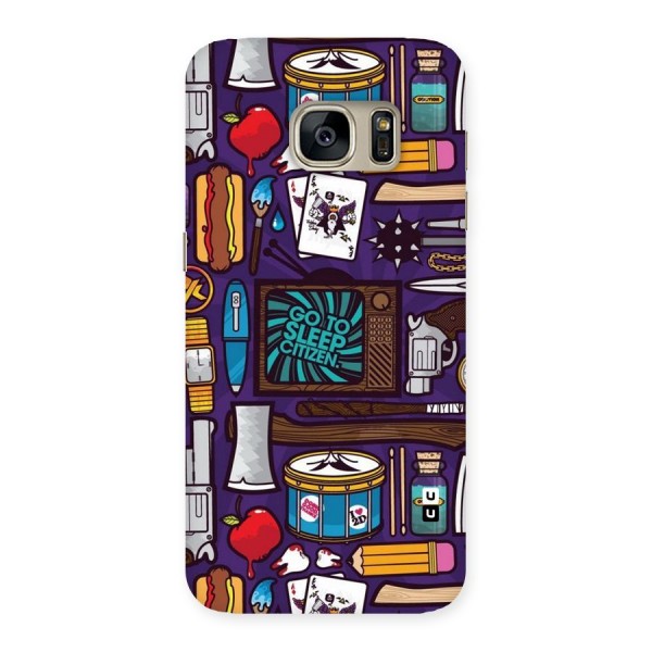 Go To Sleep Back Case for Galaxy S7