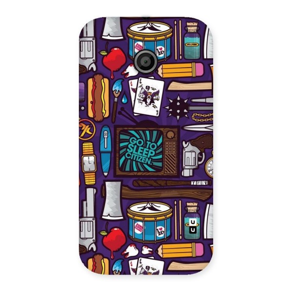 Go To Sleep Back Case for Moto E