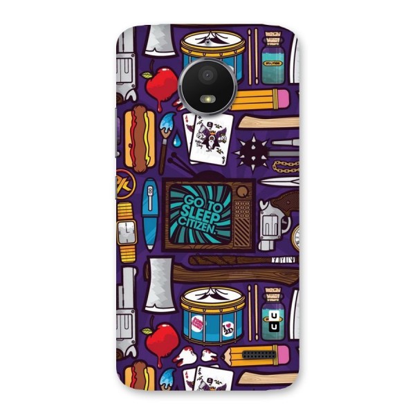 Go To Sleep Back Case for Moto E4