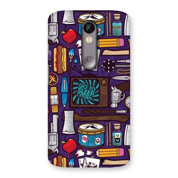 Go To Sleep Back Case for Moto X Force